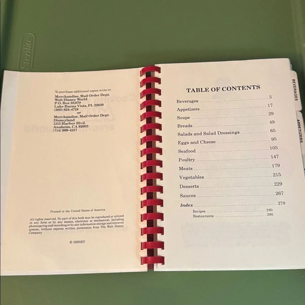 Vintage “Cooking with Mickey Around our World” Walt Disney World Cookbook